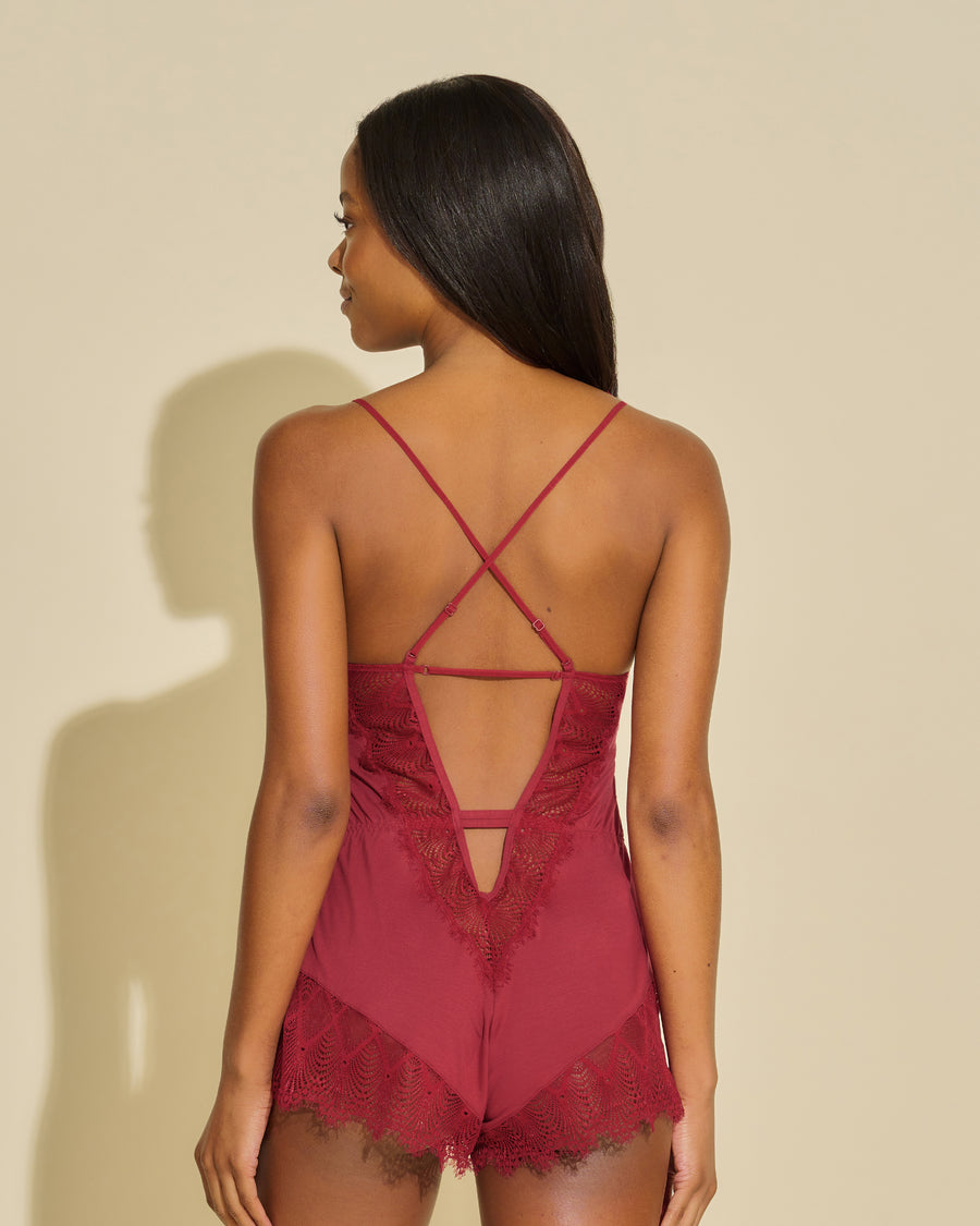 Red Teddy - Allure Sleep Romper