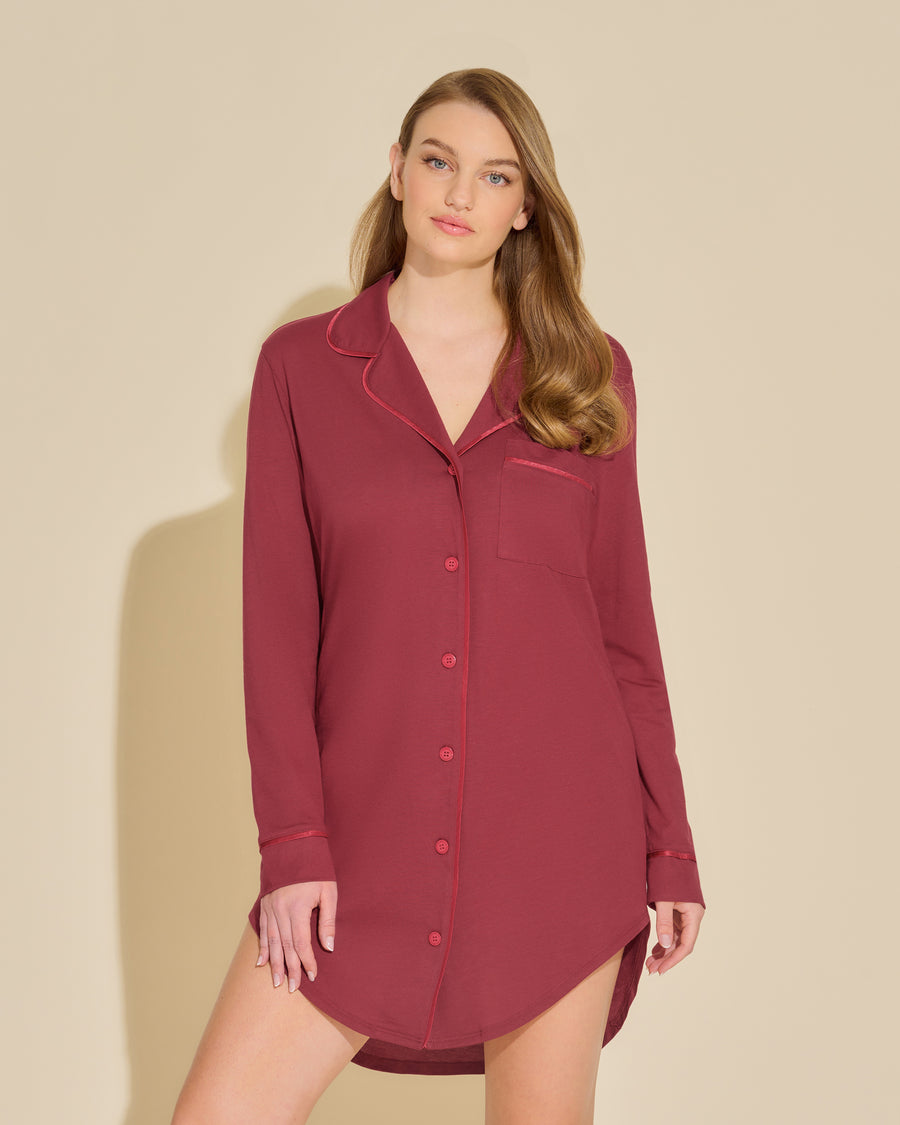 Rouge Chemise - Bella Chemise De Nuit