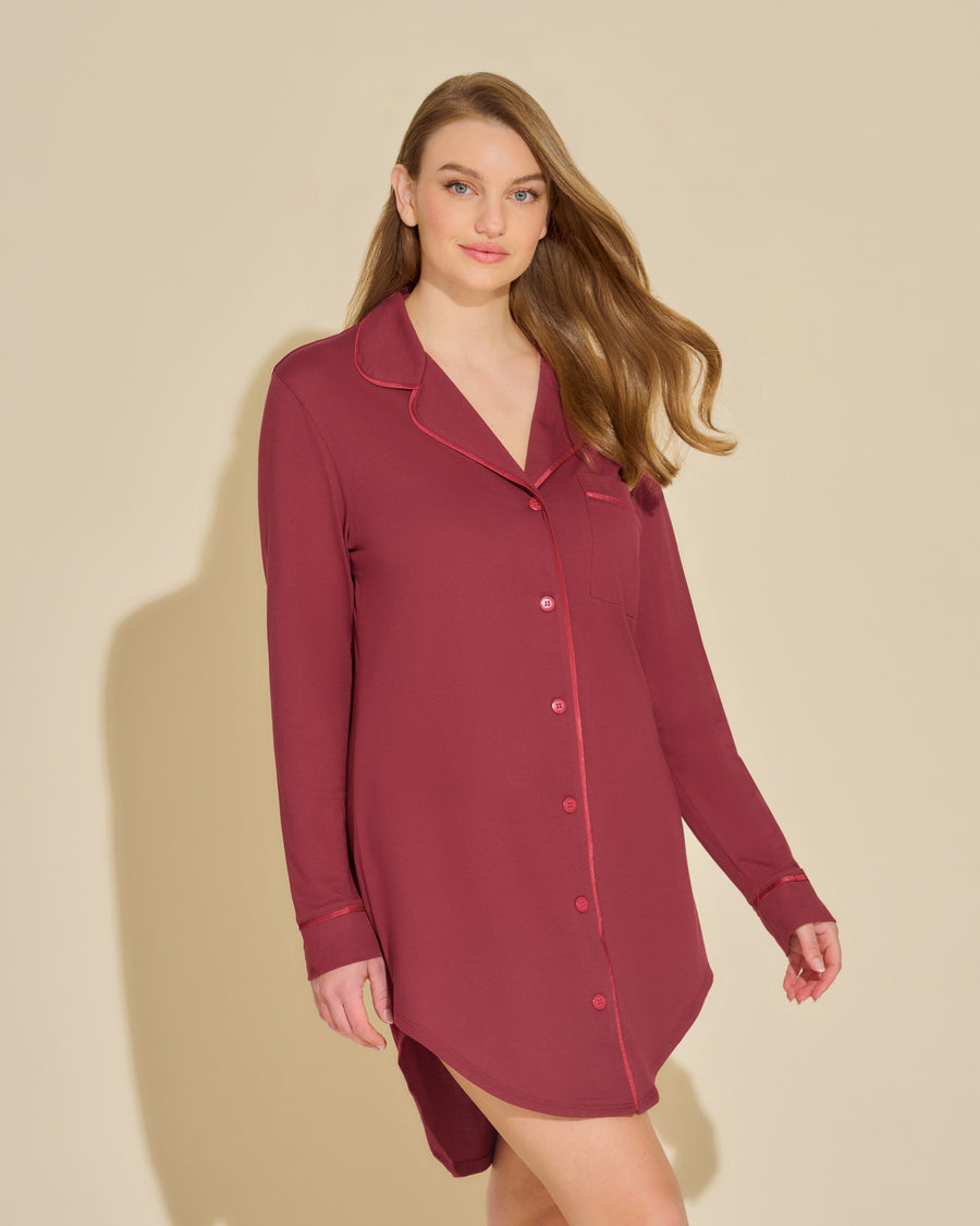 Rouge Chemise - Bella Chemise De Nuit