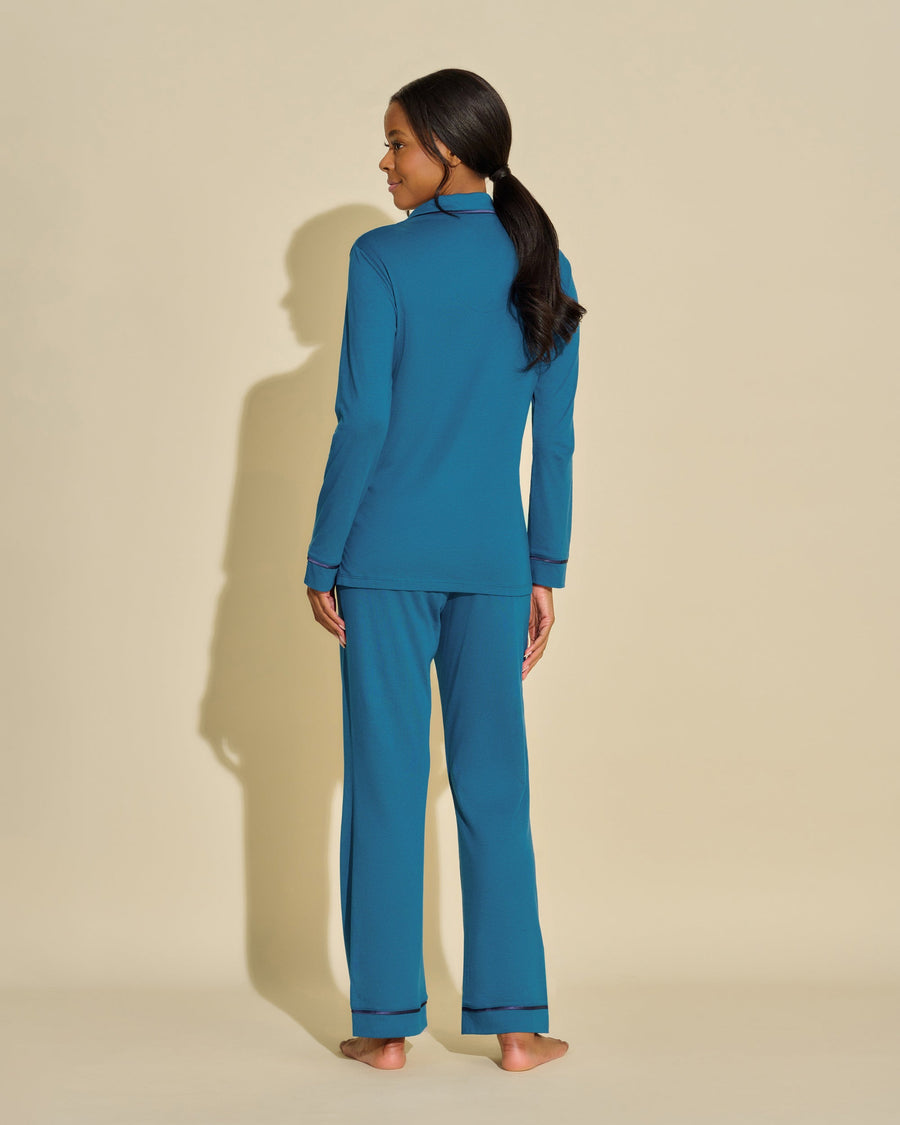 Bleue Ensemble - Bella Ensemble Pyjama Haut À Manches Longues Et Pantalon