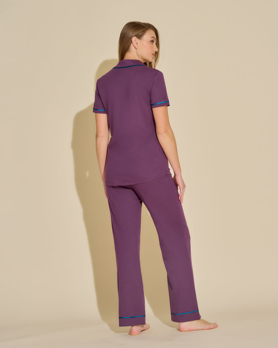 Violette Ensemble - Bella Ensemble Pyjama Haut  À Manches Courtes Et Pantalon