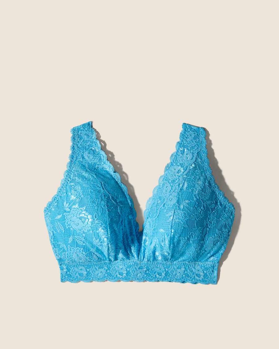 Bleue Bralette - Never Say Never Brassière Décolleté Plongeant Ultra Curvy