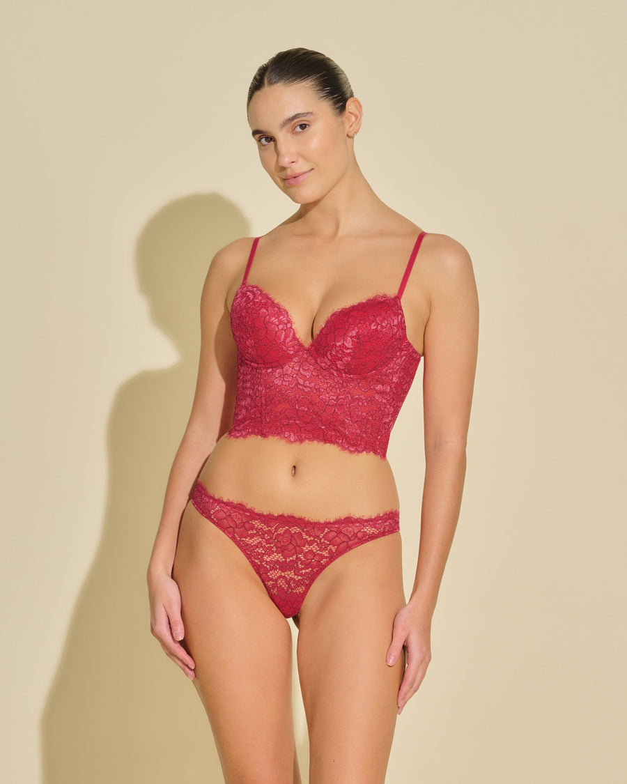 Rouge Bustier - Pret A Porter Camisole Bustier Poussoir