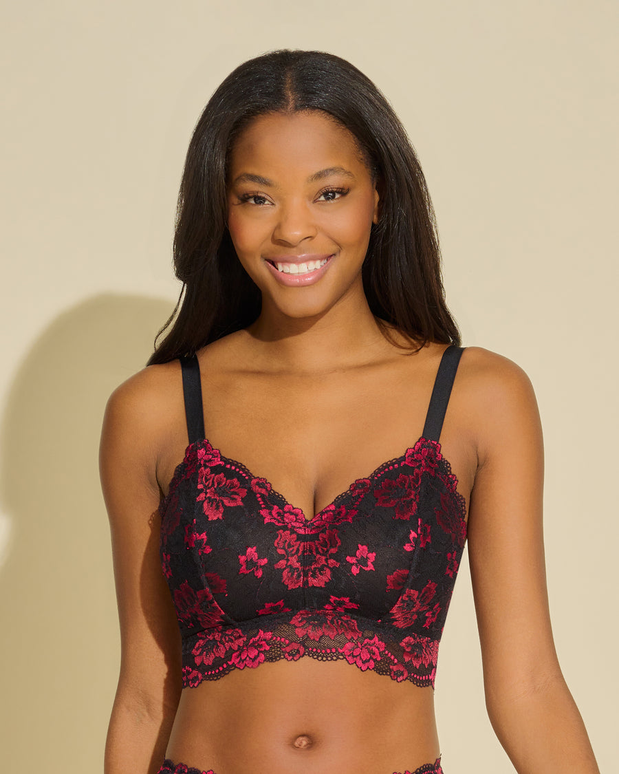 Black Bralette - Savona Curvy Longline Bralette