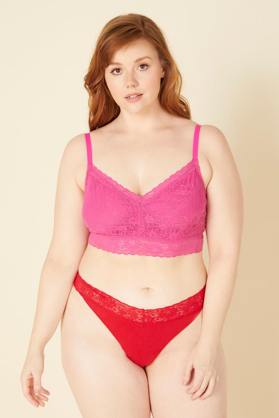 Rouge String - Cosabella Amore Adore String Ficelle Taille Basse Grande Taill