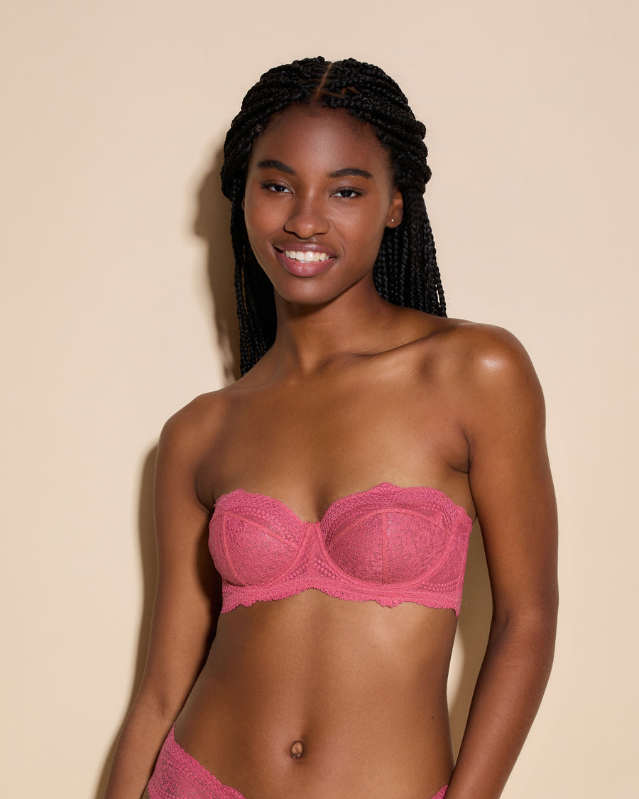 Rosa Reggiseni - Forte Reggiseno Convertibile Senza Spalline