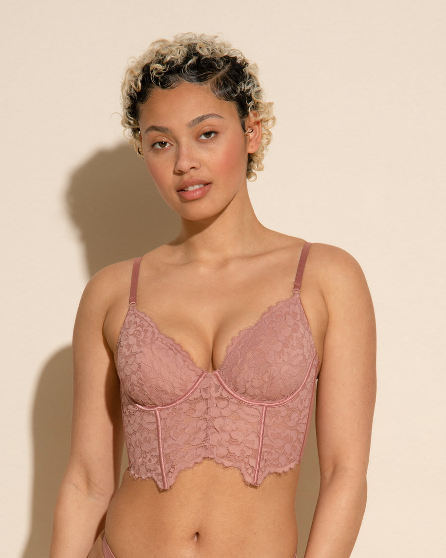 Verte Soutien-Gorge - Magnolia Soutien-Gorge Style Bustier À Armatures