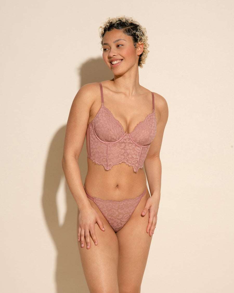 Verte Soutien-Gorge - Magnolia Soutien-Gorge Style Bustier À Armatures