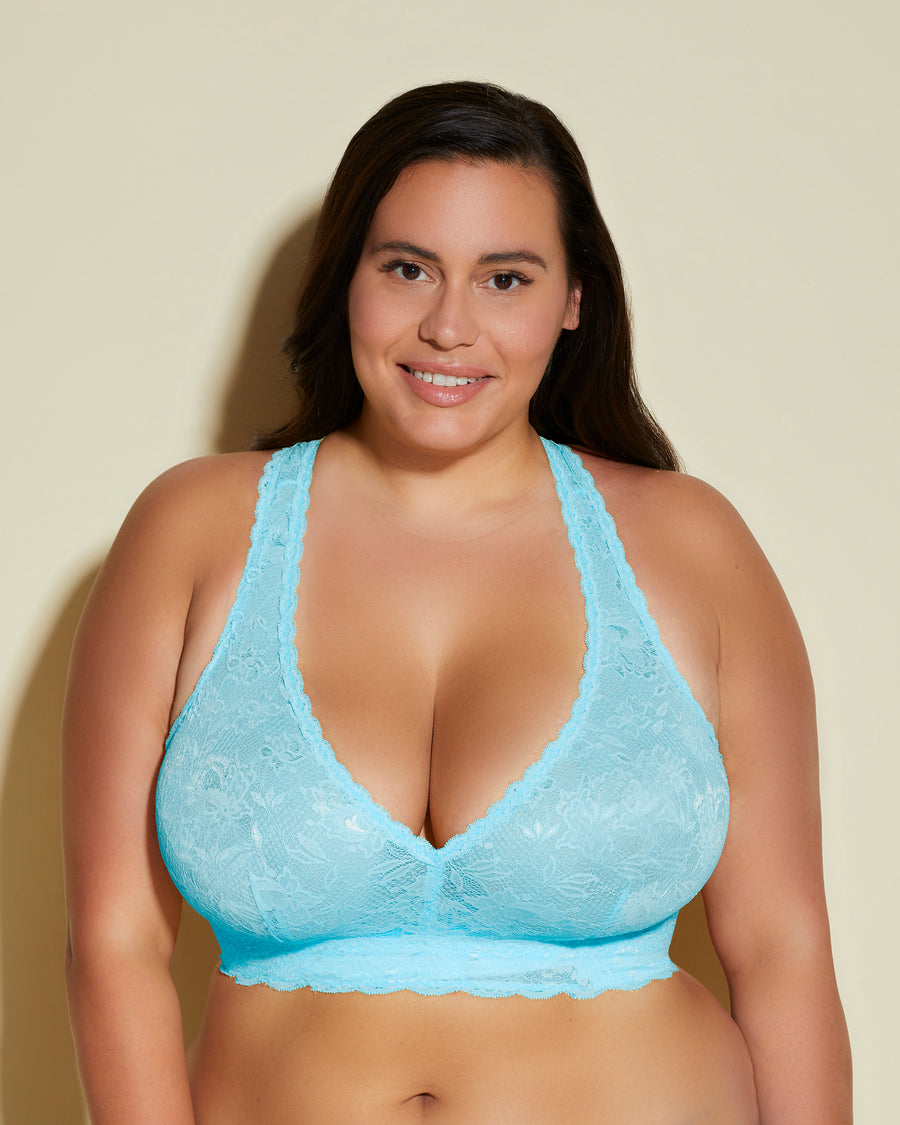 Bleue Bralette - Never Say Never Brassière Dos Nageur Racie Ultra Curvy