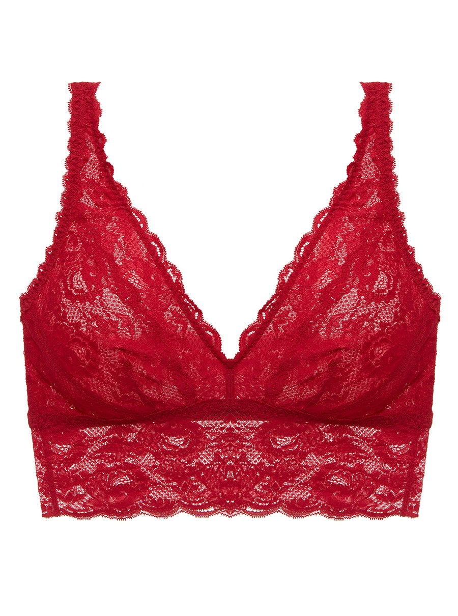 Rouge Bralette - Never Say Never Brassière Plungie Style Bustier