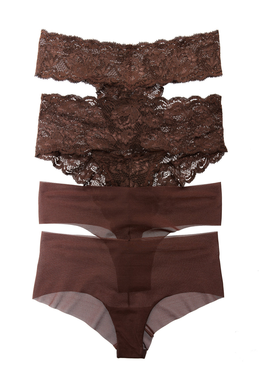 Marrone Culotte - Never Say Never Aire Box Of Chocolate 4 Square Pack