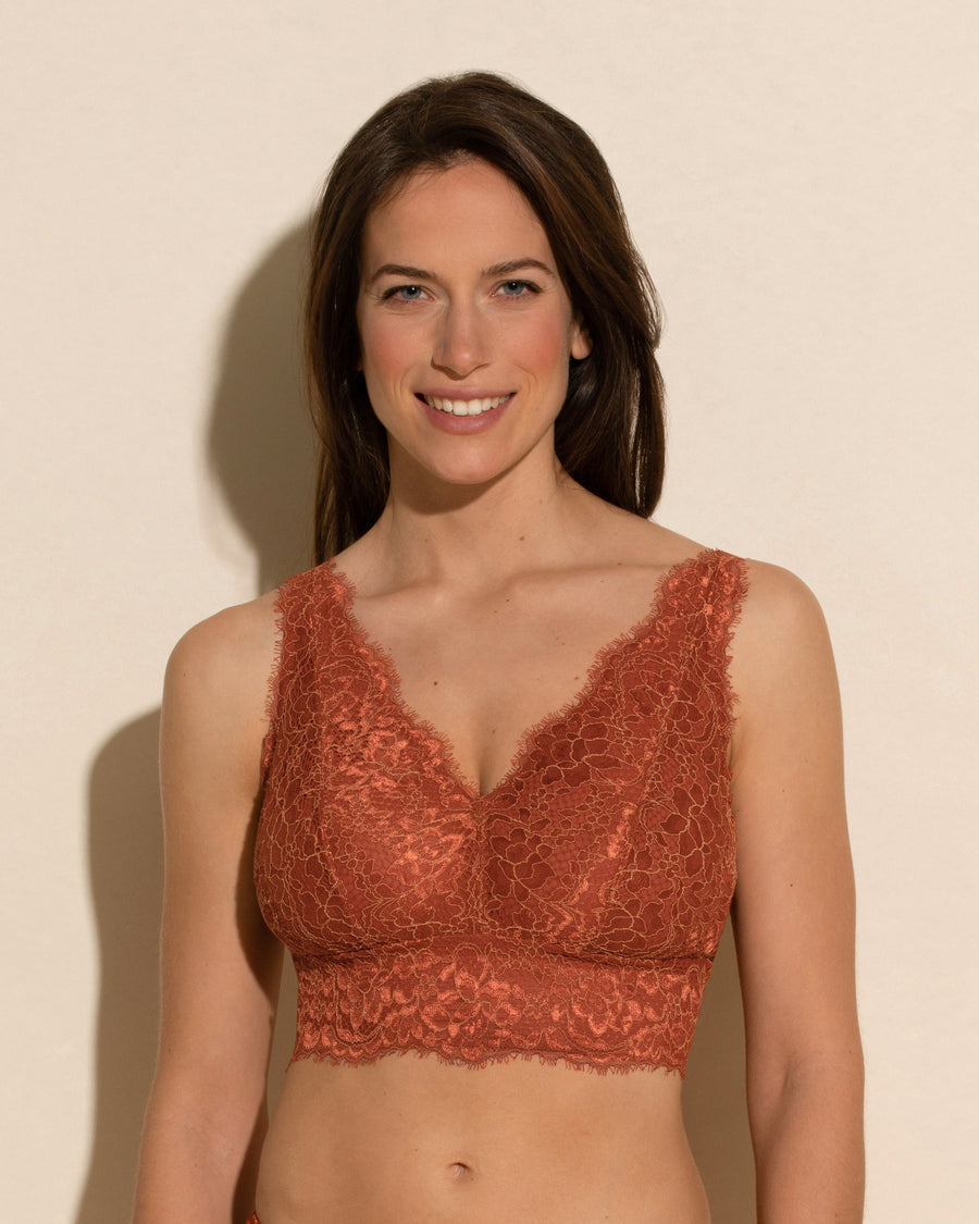 Orange Bralette - Pret A Porter Curvy Longline-Bralette